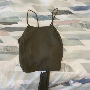 Women’s linen back cross tank. BRAND NEW TAGS ON